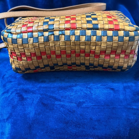 Clare V. Marisol! Natural tan, red, navy combo! - Picture 2 of 7